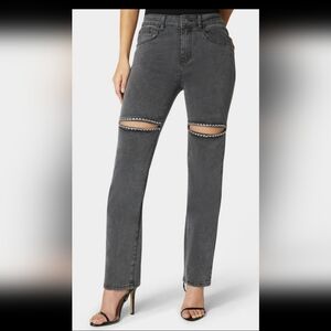BEBE The Bling Slit Jean - 10/30"